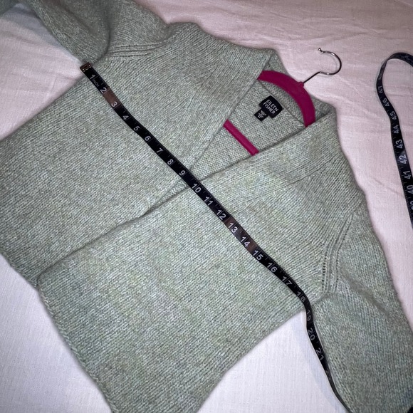 Eileen Fisher Knit Cardigan Italian Yarn Wool Blend Open Front Sweater M - Picture 5 of 6